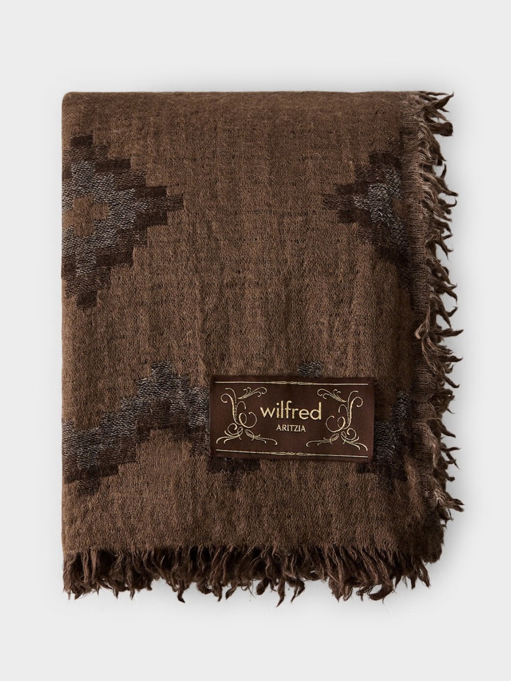 Aritzia NWT Scandi Merino Wool Blanket Scarf Cola Taupe/Nomad TP